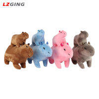 Lzginger Capybara หนูตุ๊กตาผ้ากำมะหยี่หลากสีน่ารักการ์ตูน Capybara ยัดนุ่นสำหรับของเล่นตุ๊กตานุ่มๆของขวัญวันเกิดสำหรับเด็ก