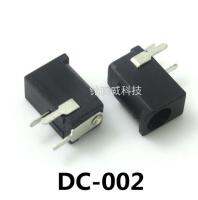 100PCS DC 002 0.3A 50V Black DC Power Jack Socket Connector DC002 3.5*1.1mm 1.1 socket