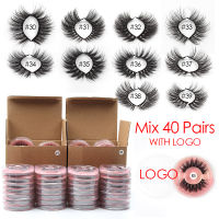 SHIDISHANGPIN Wholesale eyelashes 1050100 pcs natural long 3d faux Mink Lashes Wholesale Makeup False Eyelashes Thick In Bulk