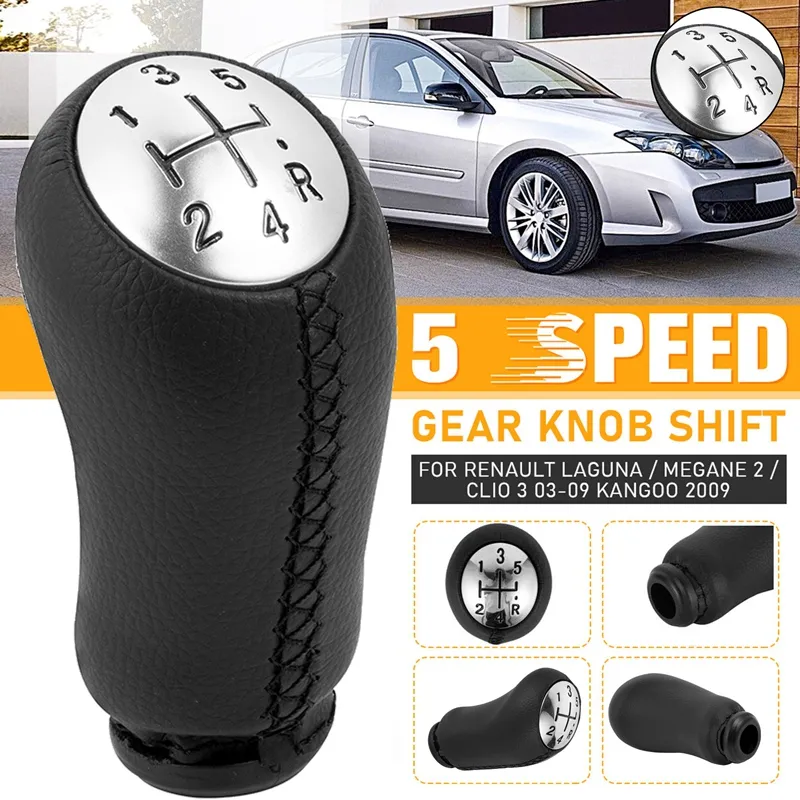 5 Speed Gear Stick Shift Knob Fit For RENAULT CLIO MK3 3 III MEGANE MK2  SCENIC