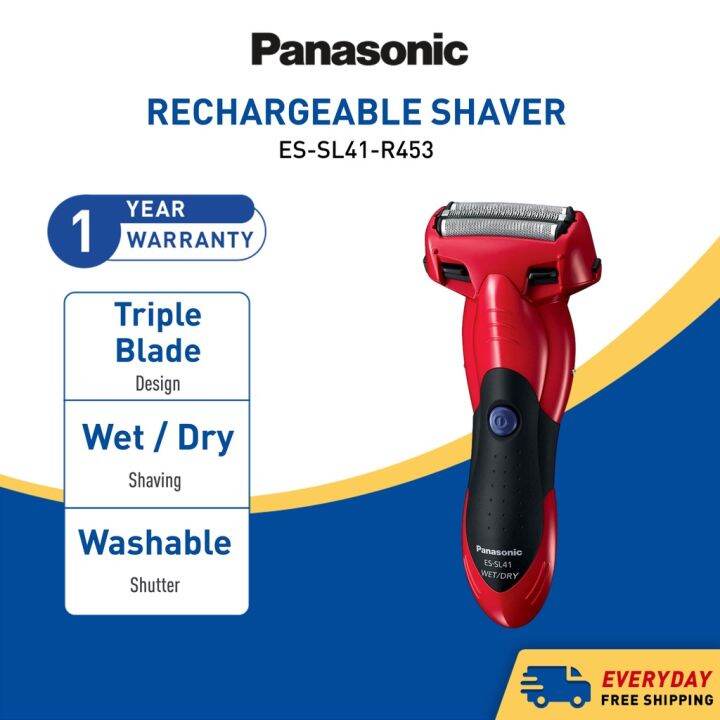 PANASONIC ES-SL41R Rechargeable Shaver Trimmer ES-SL41-R453 Triple ...