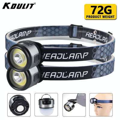 New XPG COB Multi-function Headlamp With Magnet Hook Cap Clip Headlights Camping Lantern Working Torch Rechargeable Flashlight