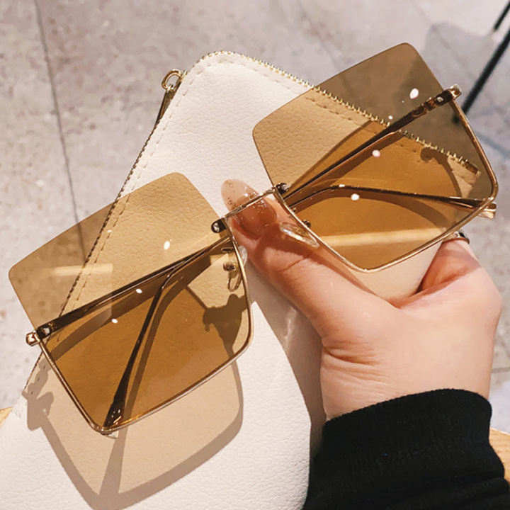 new-semi-rimless-square-sunglasses-woman-luxury-big-frame-fashion-sun-glasses-female-shades-retro-clear-lens-oculos-de-sol
