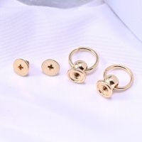 Pull Ring Buckle Rivet Diy Phone Case Bag Pendant Accessories Metal Round Head stud with Jump Ring