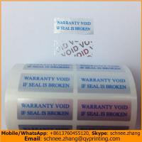 100pcs hot sale tamper proof labels product ahesive label warranty void if seal is broken secure sticker VOID OPEN 25*10mm Stickers Labels