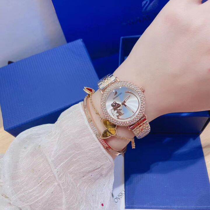 【Ready Stock】Original 2022 Ladies Wrist Watches Dress Gold Watch Women