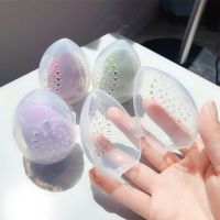 【CW】⊙♘  1pc Transparent Puffs Drying Storage Sponge Egg Shaped Rack Makeup Puff Holder