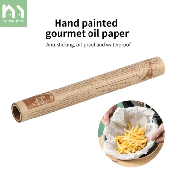 8M Baking Paper Parchment Paper Roll Sandwiches Hamburger Wrapping Paper  Oven Microwave Grill Paper Barbecue Oil Absorbing Paper