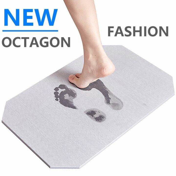 Original drying Mat Shower Room Mats Diatomite Non anti Slip Pad ...