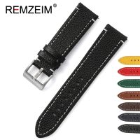 （Bar watchband）REMZEIMWatchband 18Mm 20Mm 22Mm 24Mm Quick Release ReplacementMen Women BlackWatch Strap Bands