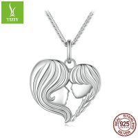 [COD] Ziyun Original Explosive Mothers Day Mother and Daughter Necklace Connected s925 Plated Shaped Chopin Chain