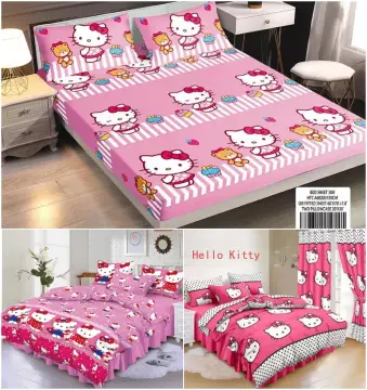 Hello kitty crib 2024 bedding set sale