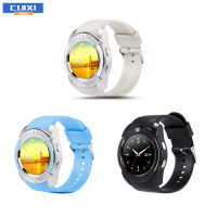 CUIXI V8 Men Women Smart Watch Sleeping Monitoring Pedometer With 1.22 Inch Round Screen HD Camera Fitness Watch