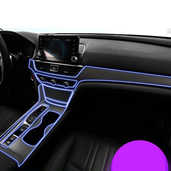 ฟิล์มป้องกันโปร่งใส-tpu-สำหรับ-honda-ord-2018-2023สติกเกอร์ภายในรถยนต์คอนโซลเกียร์-air-แดชบอร์ดแผงประตู