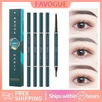 Lameila 6สีดินสอเขียนคิ้วสองหัวกันน้ำติดทนนาน Auto Rotation Eyebrow Pen