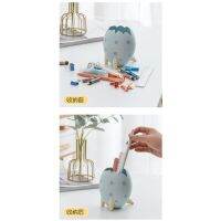 24h delivery W&amp;G Creative Cute dinosaur egg shape multi-function pen holder Learning Stationery school supplies