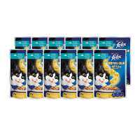 เฟลิกซ์ อาหารแมว ชนิดเปียก รสปลาทูน่าและผักโขมในเยลลี่ 70 กรัม x 12 ซอง - Felix Adult Wet Cat Food Tuna and Spinach in Jelly Flavour 70g x 12 pcs