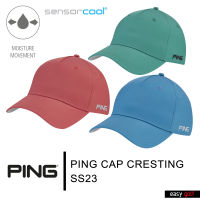 PING CAP CRESTING SS23 PING CAP MEN หมวกกอล์ฟ หมวกกีฬาผู้ชาย