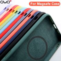 Original Liquid Silicone Case For iPhone 14 13 12 11 Pro Max For MagSafe Magnetic Wireless Charging 8 Plus XR XS Max X SE Cover