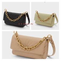 CNKˉ[Ready Stock]  charles and keithˉ2-20270795 Flap Slingbag Chain Handbag Soft Leather Women Shoulder Bag