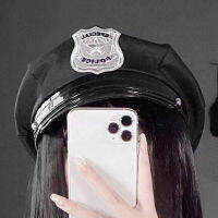 Xianqi New Octagonal Cap Police Cap Stage Role Play Accessories Adult Sexy Uniform Flat-Top Cap P9