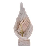 Mini Christ Jesus Sculpture Figure Statue Resin Handmade Innovative Angel Cross Decorating Resin Crafts Molds Religious Home Dec