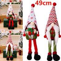 【 WYIN kitchen】49ซม. ตุ๊กตาตกแต่งสูง GnomeTree จี้ตุ๊กตาคู่จี้ NavidadDecoration 2022 Noel