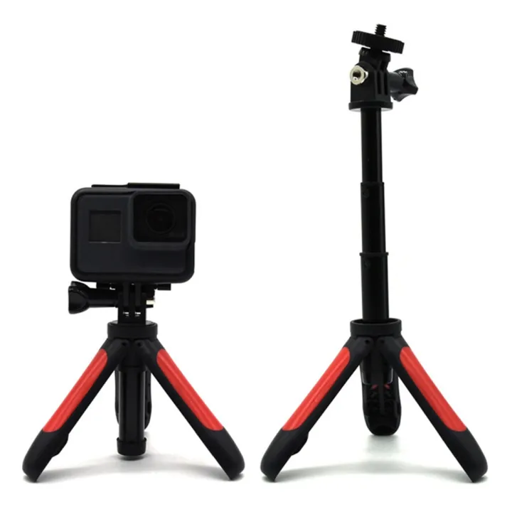 ขาตั้งกล้องเดี่ยวยืดได้ไม้เซลฟี่สำหรับมือถือขาตั้งกล้องเล็กๆ2022สำหรับ-gopro-hero-5-6-7อุปกรณ์เสริมกล้องแอคชั่นแคมเมรา