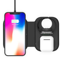 (HOT) ใหม่3 In 1 Wireless Charger Magnetic Fast Charge สำหรับ Apple Phone Watch หูฟัง Travel Charger สำหรับ 12 12Pro 13Promax