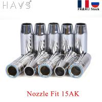 hkﺴ  5/10Pcs 15AK Gas Nozzle Conical Shield Cup Tips 14AK MIG/MAG Welding Torch 180A