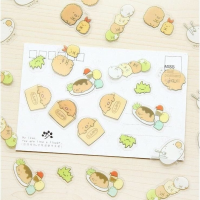 50Pcsbag Japanese-style Cartoon Stickers Journal Flakes Scrapbooking DIY Decorative Label Diary Stationery Album Stickers