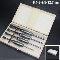 Free shipping HSS Drill Bits Square Drill Bits Flush Chisel Drill Bits Set Square Hole Woodworking Drill Bit Tool Kit Set