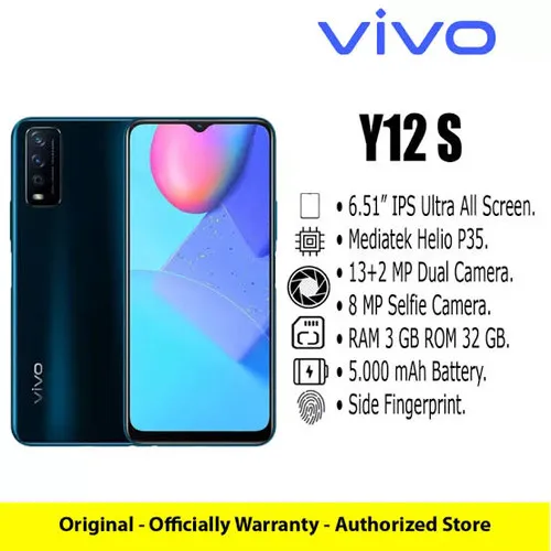 Daftar 5 Harga Hp Android Murah Terbaru 2023, Rekomendasi Hp 1 Jutaan! VIVO Y12s 3/32 GARANSI RESMI VIVO LIKE NEW PROMO PROMO PROMO !! 12 12 | Lazada Indonesia