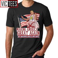 Men T Shirts Making America Great Again Donald Trump Idiocracy Novelty Tee Shirt Adult Round Collar T-Shirt Funny 【Size S-4XL-5XL-6XL】