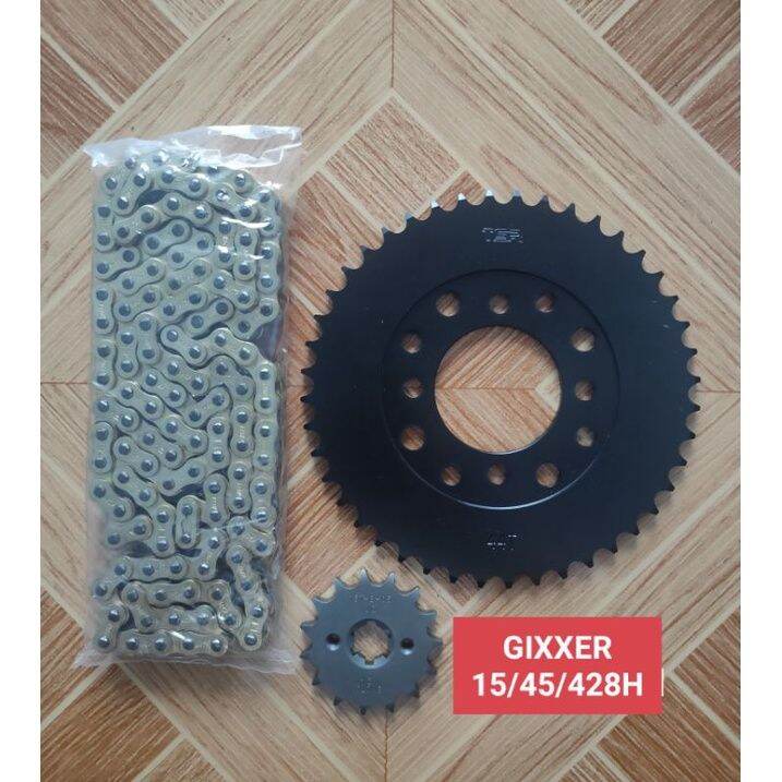 【factory outlet】 SUZUKI GIXXER CARB GIXXER FI SPROCKET SET BLACK GOLD