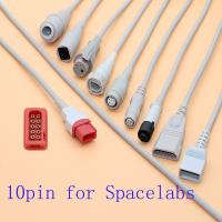 2023 10Pin Spacelabs ที่เข้ากันได้กับอาร์กอน/Medex/HP/Edward/BD/Abbott/PVB/Utah IBP อะแดปเตอร์เซ็นเซอร์สายเคเบิ้ลสำหรับตัวแปลงสัญญาณแรงดัน