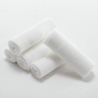 Cotton PBT Elastic Bandage Skin Friendly Breathable First Aid Kit Gauze Wound Dressing Medical Nursing Emergency Bandage 10x4.5m