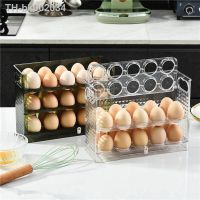 ♚﹉ New Egg Refrigerator Storage Box Can Be Reversible Three Layers of 30 Egg Cartons Home Kitchen Egg Tray Multi-layer Egg Rack