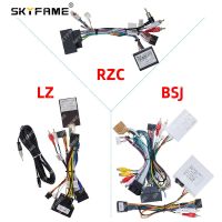 SKYFAME Car 16pin Wiring Harness Adapter Canbus Box Decoder For Volkswagen Touareg Android Radio Power Cable G-VW-RZ-58