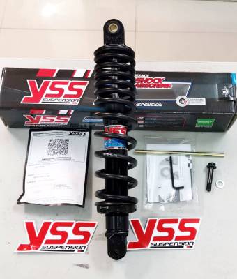 โช้ค yss DTG Plus Honda Click 125, 150  สูง 330 mm. กระบอกดำ-สปริงดำ