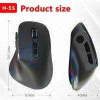 Type-C Charging Wireless Dual-Mode2.4G Bluetooth Mouse for Tablets Phones Computer Accessories Rgb Backlight 2400 Dpi Adjustable Basic Mice