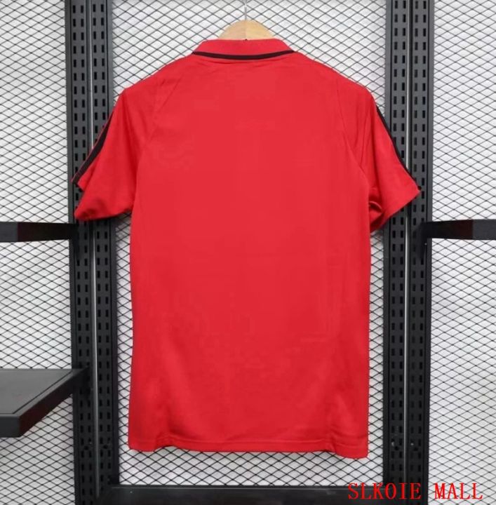 ฟลาเมงโกชุดเจอร์ซีย์สีแดง23-24คุณภาพสูงรุ่นพัดลมเสื้อแข่งฟุตบอล