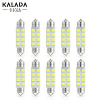 (Premium car)10PCS C5W C10W LED LED 31มม.36มม.39มม.41มม.Canbus ไม่มีข้อผิดพลาด Festoon อ่านไฟรถยนต์ภายในประตูโดมโคมไฟสีขาว6000K 12V