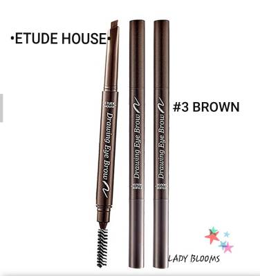 ETUDE HOUSE ดินสอเขียนคิ้ว Drawing Eye Brow #3 สีน้ำตาล (Made in Korea)