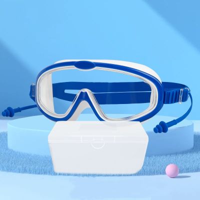 Kids Swim Goggles Adjustable Eyewear Anti Fog UV Protection Diving Surfing Glasses Children Earplug