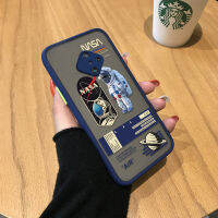 Jinsouweเคสมือถือเคสโทรศัพท์เคส VIVO S1 Pro Creative NASAอเมริกาพื้นที่แห่งชาตินักบินอวกาศมีน้ำค้างแข็งโปร่งใสเคสโทรศัพท์มือถือS1Proคลุมทั้งหมดกล้องป้องกันเคสมือถือเคสโทรศัพท์เคส