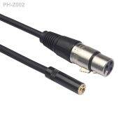 With shielding 3.5 female head to XLR Canon female head audio cable microphone adapter cable 0.3m