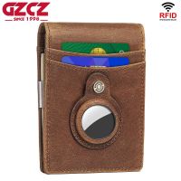 2022 New Fashion Mens Leather Money Clips Wallet Multifunctional Thin Man Card Purses Women Metal Clamp For Money Cash Holder