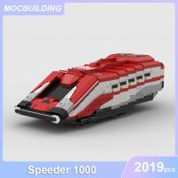 Speeder โมเดล1000 MOC ขนส่งบล็อกตัวต่ออิฐประกอบ DIY ของขวัญของเล่นเด็กเด็กสร้างสรรค์เพื่อการศึกษา2019ชิ้น