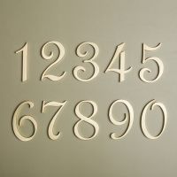 【LZ】♙❦✷  Creative and simple Nordic brass number plate wall decoration hanging personalized hotel room number plate